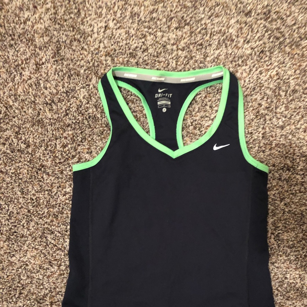 Navy blue nike dri fit tank top